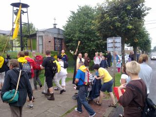 W Chałupach zostaliśmy poświęceni przez ks. proboszcza J. Tabora…